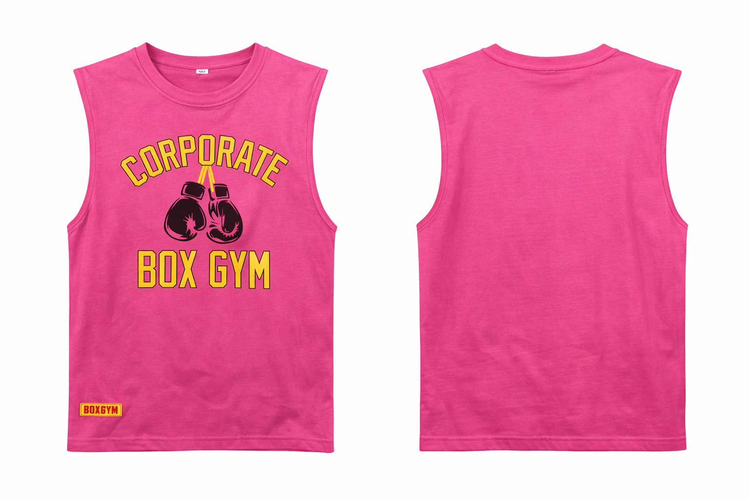 Corporate Box Singlet (pink)