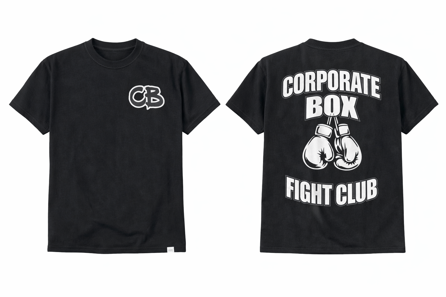 Corporate Box T-Shirt (Black/White)